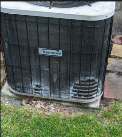 Dog urine can corrode outdoor HVAC units.